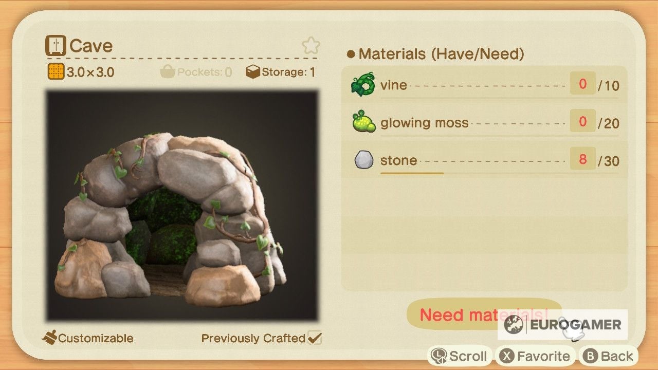 Animal Crossing Glowing Moss and Vines How to get and use glowing moss